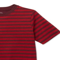 Wonder Nation Boys Striped Kratki Rukav T-Shirt Veličine 4 - & Husky