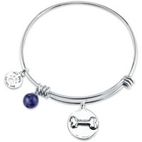 Little Luxuries Stainless Steel Expandable I Love My Dog Narukvica Narukvica