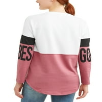 No Bounties juniorsova univerzitetska dukserica s puloverom na vezice sa prugama colorblock