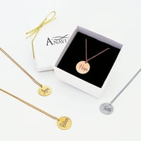 Anavia inspirativna okrugla ogrlica motivacioni Majčin dan poklon za mamu afirmaciju nakit od nerđajućeg