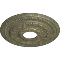 Ekena Millwork 3 4 od 1 4 ID 1 P Galway plafonski medaljon, ručno oslikano pucketanje hamamelisa