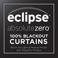Eclipse Kira Herringbone Apsolutna Nula Blackout Grommet Gornji Prozorski Panel, Glina, 108