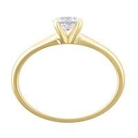 Carat T. W. Brilliance Fine Jewelry dijamantski pasijans prsten od 10kt žutog zlata, Veličina 9