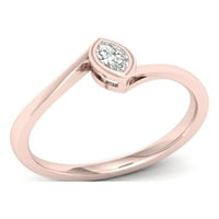1 5CT TDW Marquise Diamond 10k prsten za obećanje pasijansa od ružičastog zlata