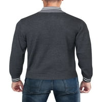 S. Polo Assn muški džemper sa patentnim zatvaračem sa kontrastnim izrezom