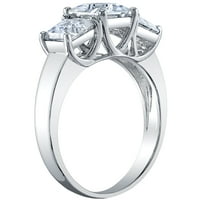 2. ct Moissanite princeza rez zaručnički prsten vjenčani prsten Svadbeni Set u srebru