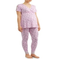 Nurture od Lamaze porodiljskog sestrinstva kratki rukav i pantalone pidžama set