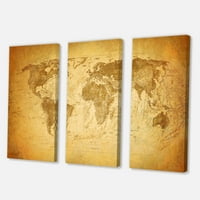 Mapa Drevnog Svijeta Slika Na Platnu Art Print