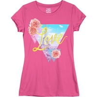 Volim Pariz Djevojke ' Kratki Rukav Posada Vrat Grafički T-Shirt