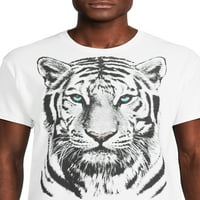 Humor muška i velika Muška grafička majica s bijelim Tigrastim printom, veličine s-3XL