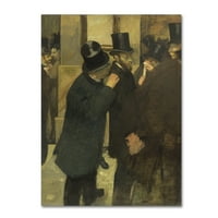 Zaštitni znak likovne umjetnosti 'portreti na berzi' Canvas Art by Degas