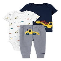 Carter's Child Of Mine Baby Boy košulja kratkih rukava, bodi i komplet odjeće za pantalone, 3 komada