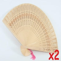 Orijentalna tradicija ručni sklopivi drveni rezbareni ventilatori kineski japanski EHD
