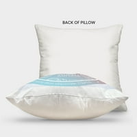 Stupell Industries Vivid Blue Coastal Seashell Spiral dizajn Paul Brent throw Pillow