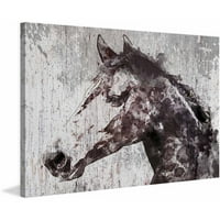 Marmont Hill Čelični prašni konj Irene Orlov slika Print na omotanom platnu