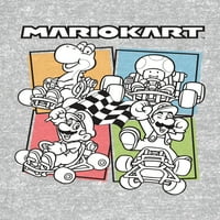 Mario Kart Boys Grupa Prijatelja Grafička Majica, 2 Pakovanja, Veličine 4-18
