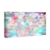 Wynwood Studio Cities and Skylines Wall Art Canvas Prints 'Street Haute' Urban and Cityscapes-Blue , Purple