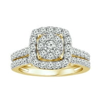 You + I Carat T. W. Lab Grown Diamond Bridal Set od 10k žutog zlata
