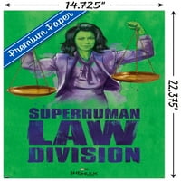 Marvel She-Hulk - Super-Ljudski obrtni zidni poster, 14.725 22.375