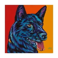 Zaštitni znak likovne umjetnosti 'psi u boji I' umjetnost na platnu Carolee Vitaletti