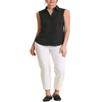 Jedinstvena ponuda ženska košulja bez rukava osnovna bluza sa dugmetom