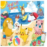 Pokémon - zidni poster na plaži, 14.725 22.375