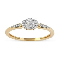 Imperial 10k žuto zlato 1 6Ct TDW dijamant Ženski modni prsten